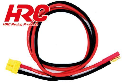 HRC Racing - HRC9603G-6 - Câble de charge - doré - Prise chargeur XT60 à prise 4mm Male négatif / 4mm Femelle positif - 600mm