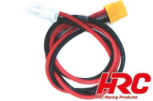 HRC Racing - HRC9612-6 - Charger Lead - Gold - XT60 Charger Plug to Mini Tamiya Battery Plug - 600mm
