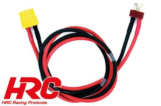 HRC Racing - HRC9614-6 - Charger Lead - Gold - XT60 Charger Plug to Ultra T Battery Plug - 600mm
