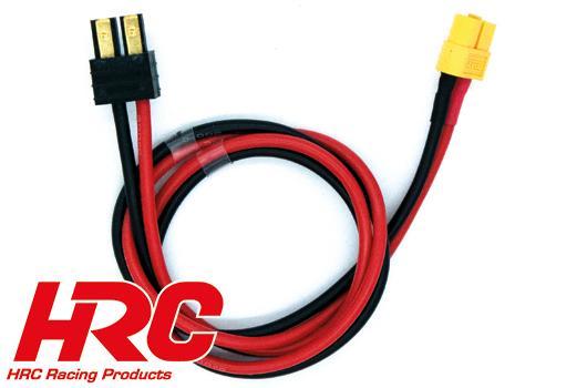 HRC Racing - HRC9615-6 - Charger Lead - Gold - XT60 Charger Plug to TRX Battery Plug - 600mm