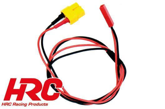 HRC Racing - HRC9617-6 - Charger Lead - Gold - XT60 Charger Plug to Battery BEC JST Plug - 600mm