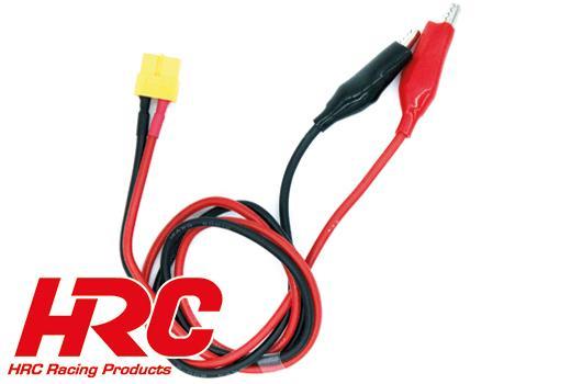 HRC Racing - HRC9619-6 - Charger Lead - Gold - XT60 Charger Plug to Crocodile - 600mm