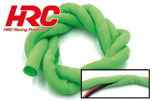 HRC Racing - HRC9501SCG - Câble -  Gaine de protection WRAP - Super Soft - vert - 6mm pour câble de servo (1m)