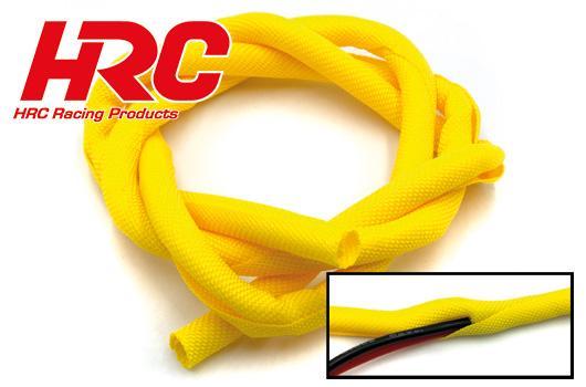 HRC Racing - HRC9501SCY - Câble -  Gaine de protection WRAP - Super Soft - jaune - 6mm pour câble de servo (1m)