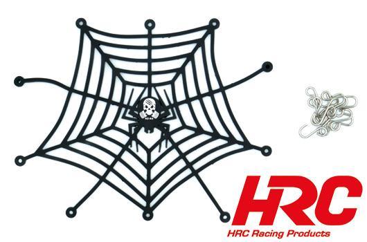 HRC Racing - HRC25264BK - Karosserieteile - 1/10 Crawler - Maßstab - Spider Gepäcknetz Schwarz