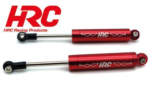 HRC Racing - HRC28031B-RE - Tuningteil  - 1/10 Crawler - Dämpfersatz mit innerer Feder - Aluminium - 110mm * 12mm - rot (2 Stück)