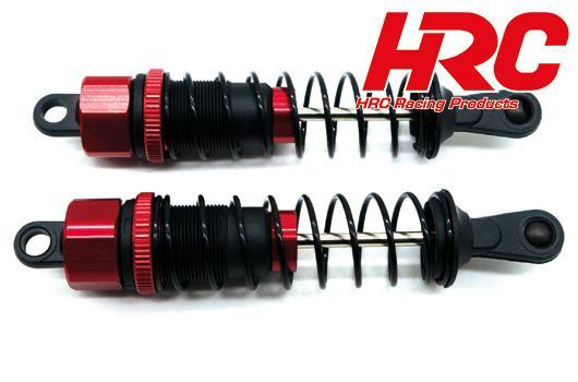 HRC Racing - HRC15-P002RE - Ricambio - Dirt Striker & Scrapper - Ammortizzatore (2 pezzi) - rosso