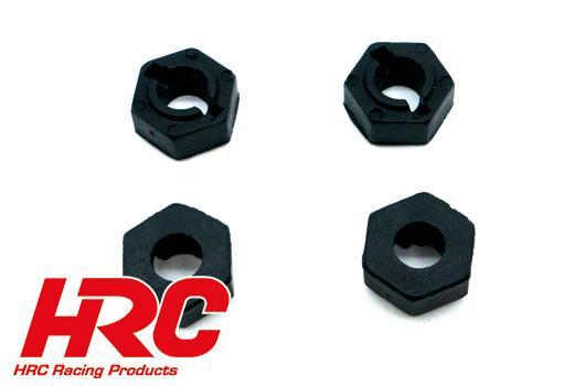 HRC Racing - HRC15-P007 - Pièce détachée - Dirt Striker & Scrapper - rouge Hex 12mm (4 pcs)