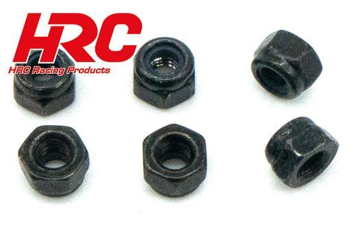 HRC Racing - HRC15-P164 - Spare Part - Dirt Striker & Scrapper - Nyion locknut - M3 (6 pcs)