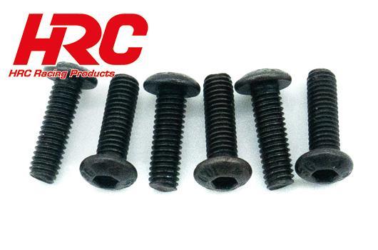 HRC Racing - HRC15-P933 - Spare Part - Dirt Striker & Scrapper - TP.Button Head Screw - M3*10mm (6 pcs)