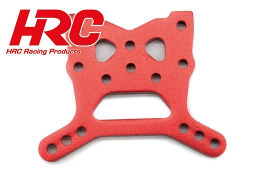HRC Racing - HRC15-X001RE - Option part - Dirt Striker & Scrapper -Alum.F/R Shock Tower (1 pc) - red
