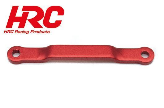HRC Racing - HRC15-X016RE - Option part - Dirt Striker & Scrapper - Alum. Ackerman plate (1 pc) - red