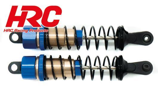 HRC Racing - HRC15-X003BL - Option part - Dirt Striker & Scrapper -Alum.F/R Shock absorber (2 pcs) - blue