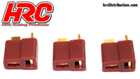 Connector - Ultra T Plug - Female (3 pcs) - Gold