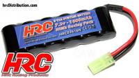 Batteria - 6 elementi - RC Car Micro - NiMH - 7.2V 1600mAh - Mini Tamiya Connettore 100x30x17mm