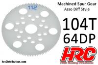 Corona - 64DP - Low Friction Machined Delrin - Diff Style - 104T