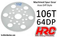 Corona - 64DP - Low Friction Machined Delrin - Diff Style - 106T