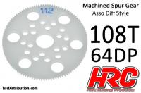 Corona - 64DP - Low Friction Machined Delrin - Diff Style - 108T