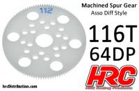 Corona - 64DP - Low Friction Machined Delrin - Diff Style - 116T