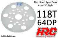 Corona - 64DP - Low Friction Machined Delrin - Diff Style - 118T