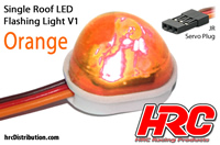 Set di illuminazione - 1/10 TC/Drift - LED - JR Connetore - Lampeggiatore di tetto V1 - Arancioni