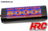 Battery - 6 cells - NiMH - 7.2V 5000mAh - Stick - Tamiya - 130x45x25mm