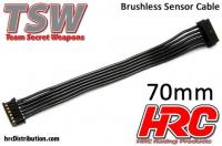 Câble plat de capteur Brushless -  70mm