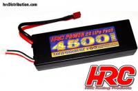 Batteria - LiPo 2S - 7.4V 4500mAh 40C - RC Car - HRC Power 4500 - Hard Case - Ultra T Connettore