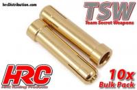 Connector - Reducer tube - 5.0mm to 4.0mm (10 pcs) - Gold