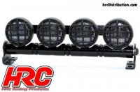 Set d'éclairage - 1/10 ou Monster Truck - LED - Prise JR - Barre de toit - Type B Blanc