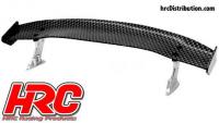Body Parts - 1/10 Accessory - Scale - Touring / Drift Rear Wing - Carbon Finish - Type D
