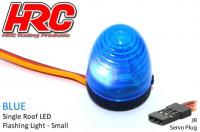 Light Kit - 1/10 TC/Drift - LED - JR Plug - Single Roof Flashing Light V3 (10x15mm) - Blue
