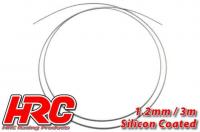 Câble en acier - 1.2mm - Enduit de silicone - soft - 3m