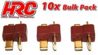 Connector - Ultra T Plug - Male (10 pcs) - Gold