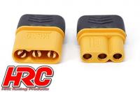 Connector - MR30 Triple - 1 pair (1 Male & 1 female) - Gold