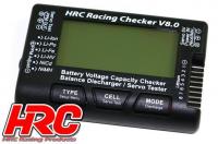 Battery & Servo Analyzer - 1~8S - Checker & Balancer with percentage display (LiPo)
