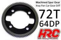 Spur Gear - 64DP - Low Friction Machined Delrin - Ultra Light - Xray Pan Car - 72T