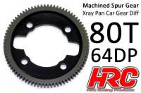 Spur Gear - 64DP - Low Friction Machined Delrin - Ultra Light -  Xray Pan Car - 80T