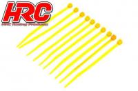 Tie-Wraps - Short (100mm) - Yellow (10 pcs)