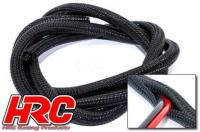 Câble -  Gaine de protection WRAP - Super Soft - noir - 6mm pour câble de servo (1m)