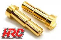 Connector - Stepped - 4.0mm & 5.0mm - Male (2 pcs) - Gold