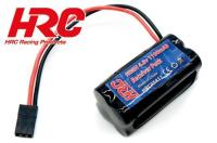 Battery - 4 cells AAA - HRC 1100 - Receiver pack - 4.8V 1100mAh - square - JR Plug