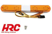 Set d'éclairage - 1/10 TC/Drift - LED - Prise JR - Barre de toit Secours V3 Large (Orange / Orange)