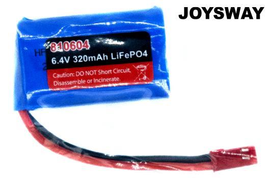 Joysway - JOY810604 - Battery - LiFe 2S - 6.4V 320mAh - 44x27x14mm - BEC JST