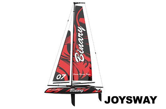 Joysway - JOY8807V2 - Voilier - RTR - Catamaran rouge Binary V2 - J2C03 radio Mode 2 - bateau