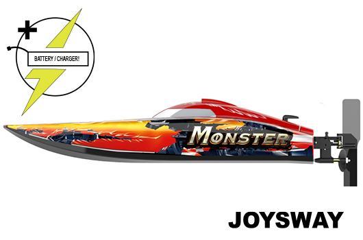 Joysway - JOY8654-PLUS - Bateau de course - électrique - RTR - Monster - BRUSHLESS  - HRC COMBO 11.1V 2500mAh 40C LiPo & AC Balance Charger