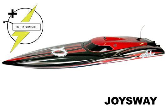 Joysway - JOY8901R-PLUS - Barca da regata - Elettrico - RTR - Alpha - BRUSHLESS - HRC COMBO 2x 11.1V 4500mAh 40C LiPo - Colore rosso