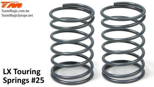 K Factory - KF4901-25 - Shocks Springs - LX Touring - 1.4mm x 6.5 coils - 13x23.5mm #25