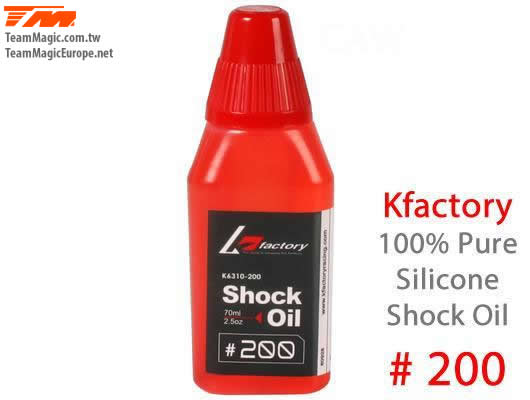 K Factory - KF6310-200 - Silicone Shock Oil - 200 cps - 70ml/2.5oz