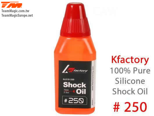 K Factory - KF6310-250 - Silicone Shock Oil - 250 cps - 70ml/2.5oz